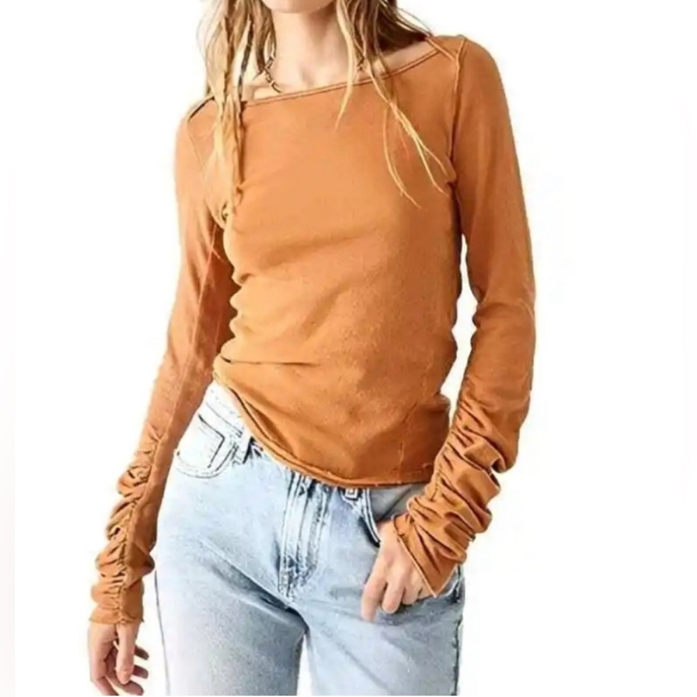 NWT - Free People Lizzy Long Sleeve Shirt.